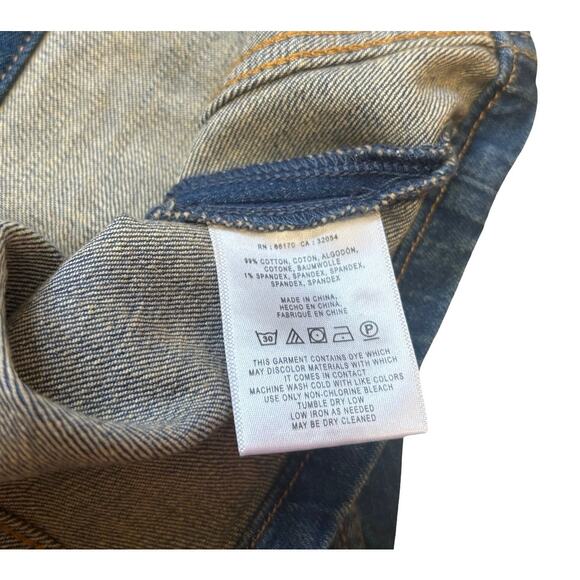 Anthropologie Pilcro Button Front Denim Pencil Skirt - Picture 6 of 6